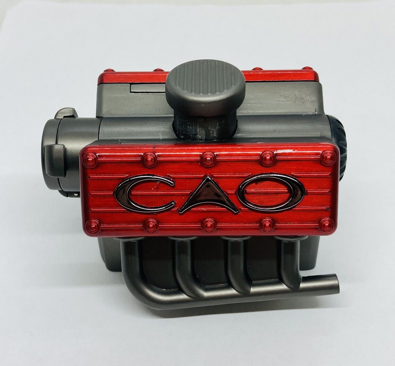 CAO Flathead Car Engine Triple-Torch Flame Tabletop Lighter Heavy Unique Duty 35