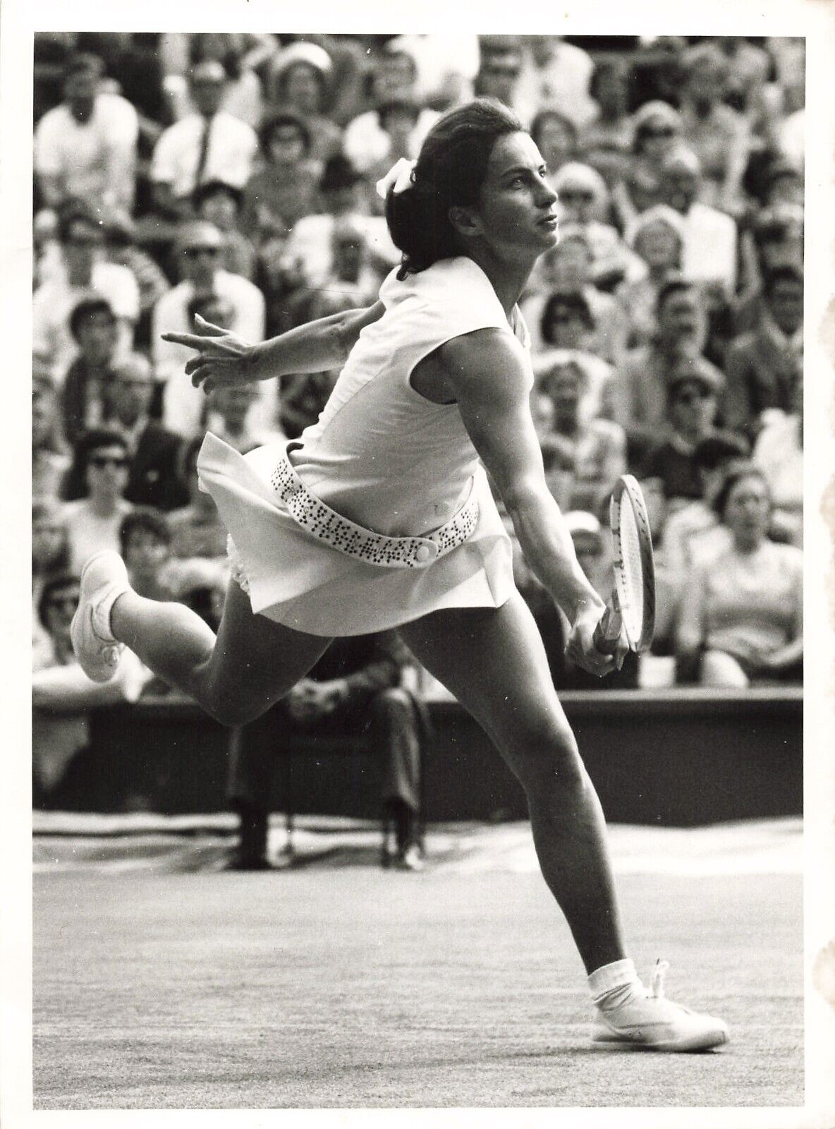 Virginia Wade 1968 Press Photo 6x8 Wightman Cup Tennis Wimbledon London *P129b
