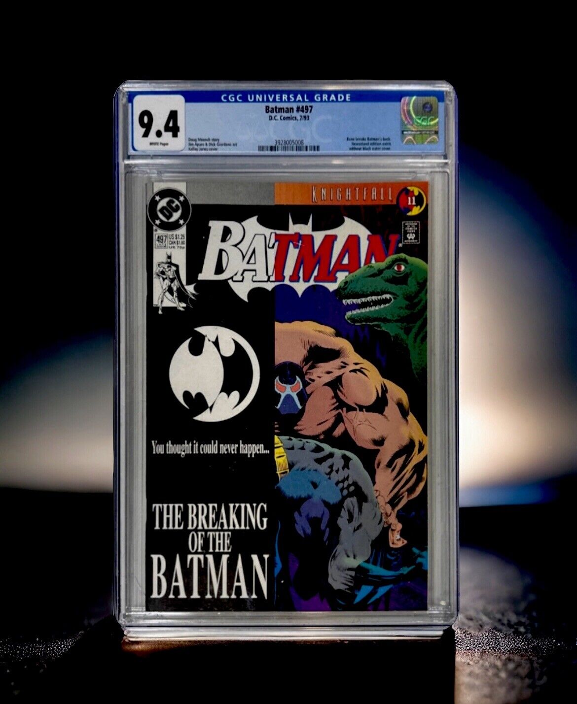 Batman 497 CGC Graded 9.4 - Bane Breaks Batman's Back 1993