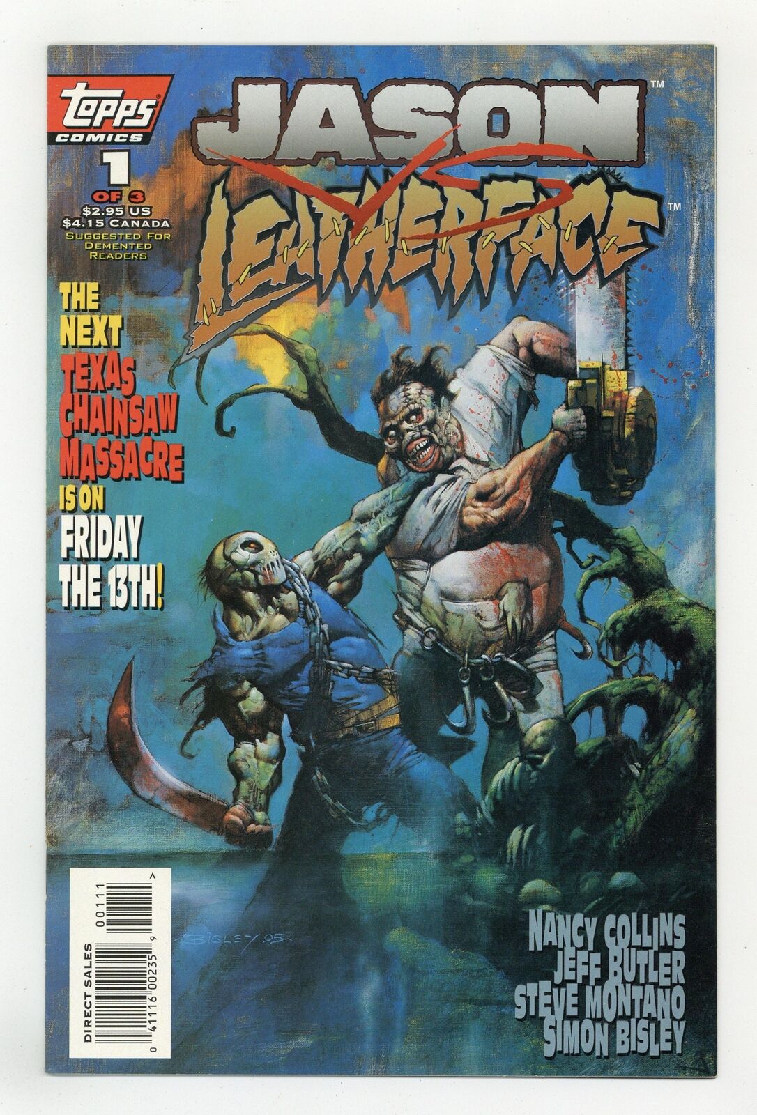 Jason vs. Leatherface #1 VF- 7.5 1995