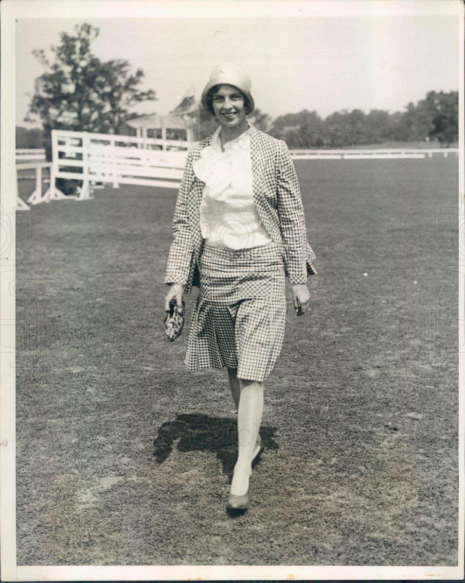 1929 Press Photo Rumson NJ NYC Society Beatrix Blackwell at Monmouth - ner53189