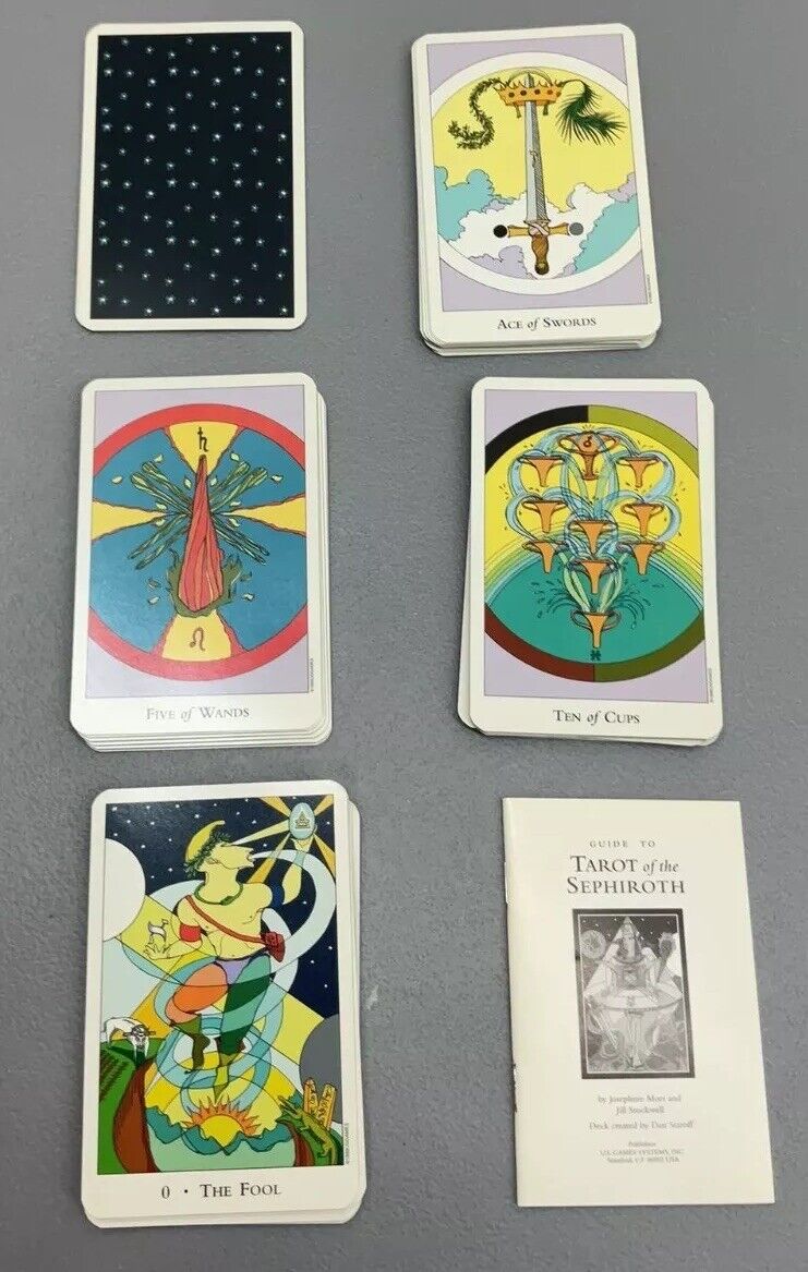 1999 Tarot of the Sephiroth by Josephine Mori and Jill Stockwell Vintage