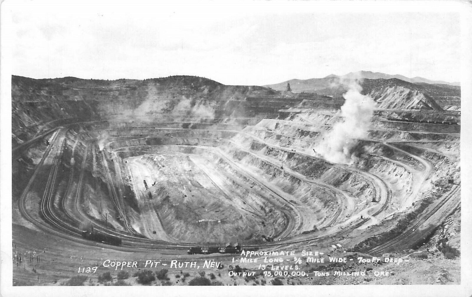 Postcard RPPC Photo Nevada Ruth Copper Mill 22-13701