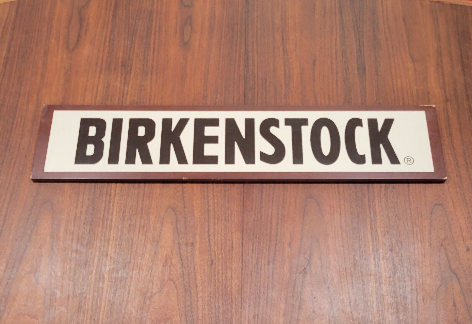 Vintage Birkenstock Retail Sign Wood 37