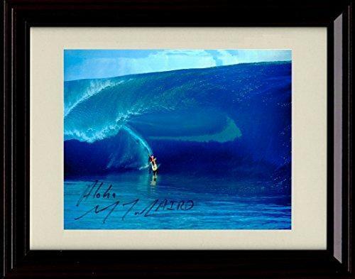 16x20 Framed Laird Hamilton Autograph Promo Print - Big Wave Surfing