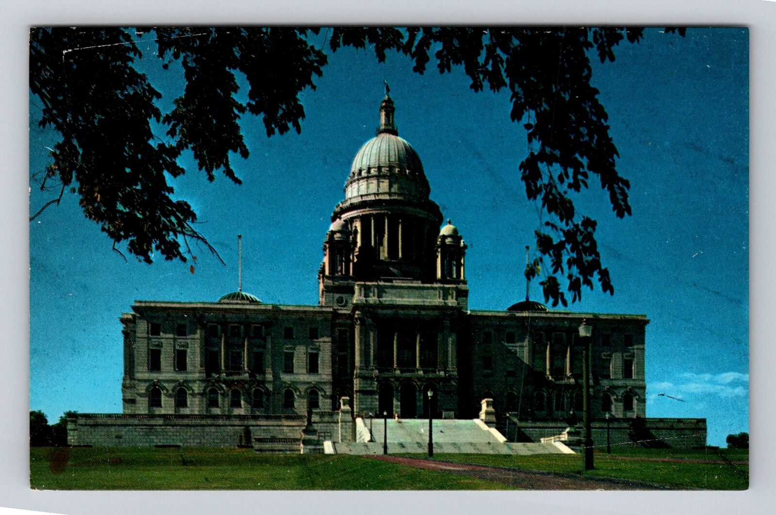 Providence RI-Rhode Island, Rhode Island State House, Antique Vintage Postcard