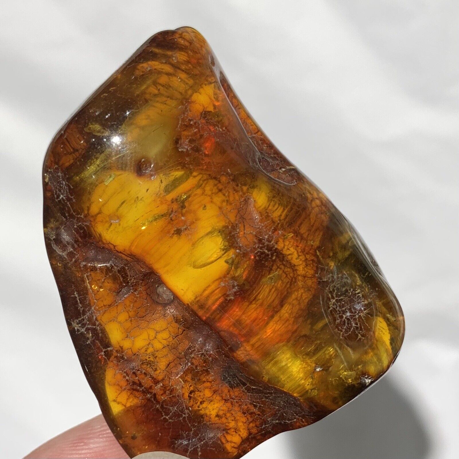 Polished Amber From The Baltic Sea In POLAND 24.5g Top Quality