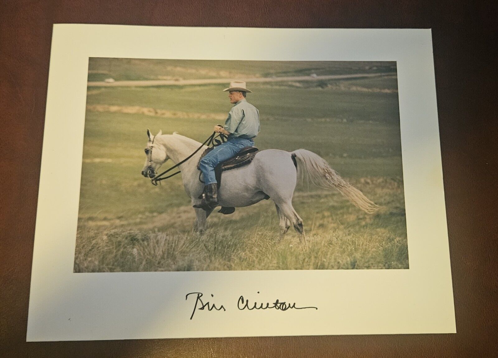 Ex Presiden Bill Clinton Signed Photo