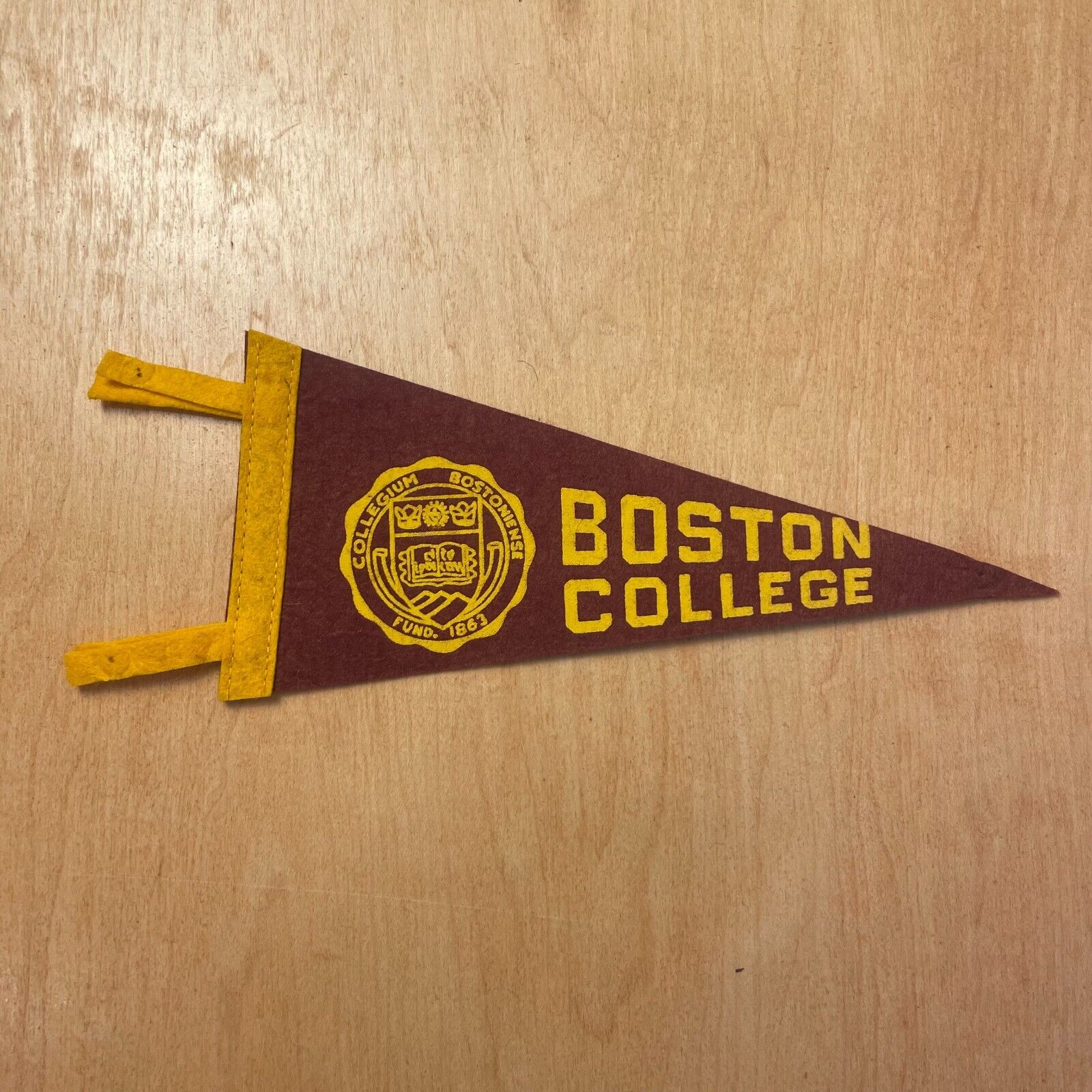 Vintage 1950s Boston College 5x9 Felt Pennant Flag