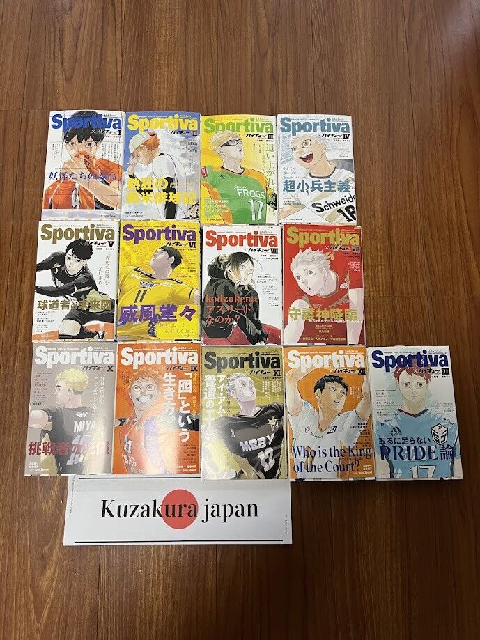 Haikyuu Novel Limited Sportiva Version Complete Set 13 & 13 Book Covers Included