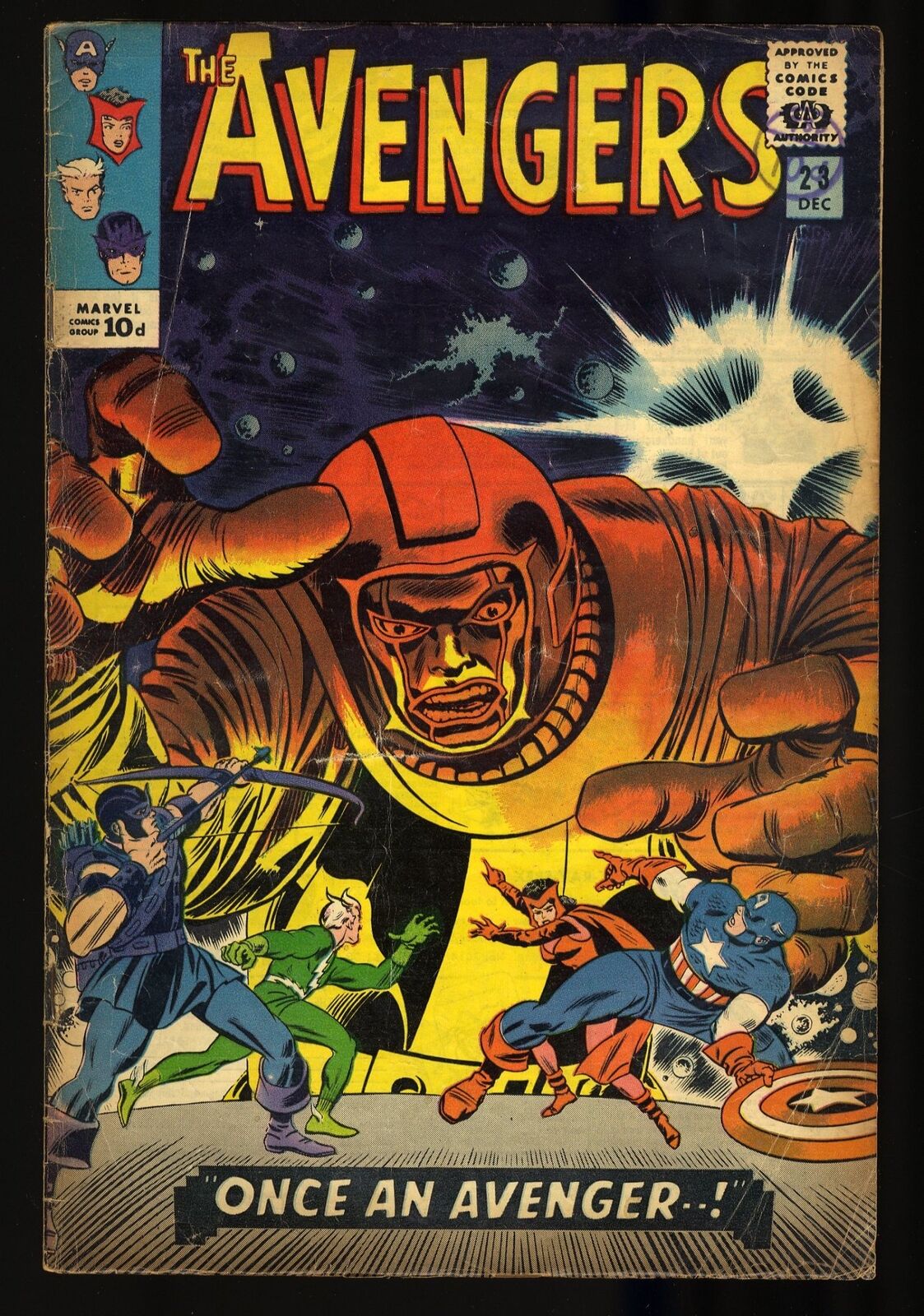 Avengers #23 VG 4.0 UK Price Variant Marvel 1965