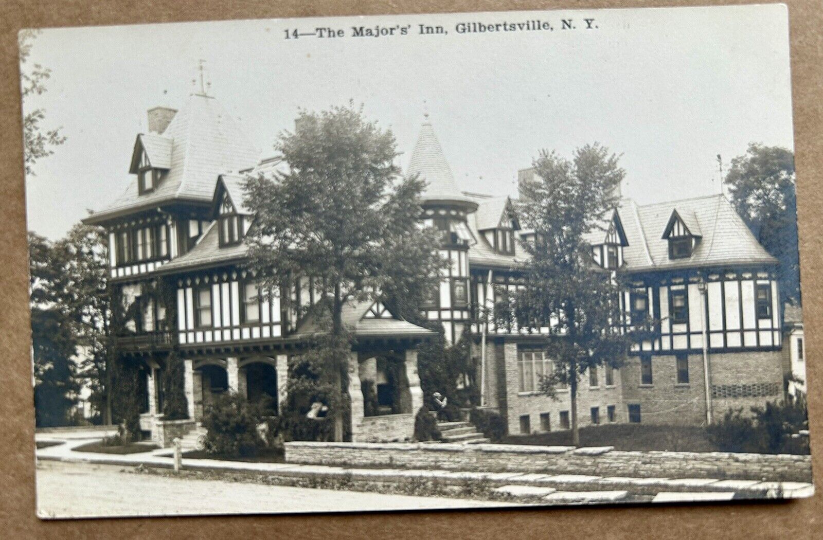 The Major's' Inn, Gilbertsville, NY New York 1905-1909. Real Photo Postcard RPPC