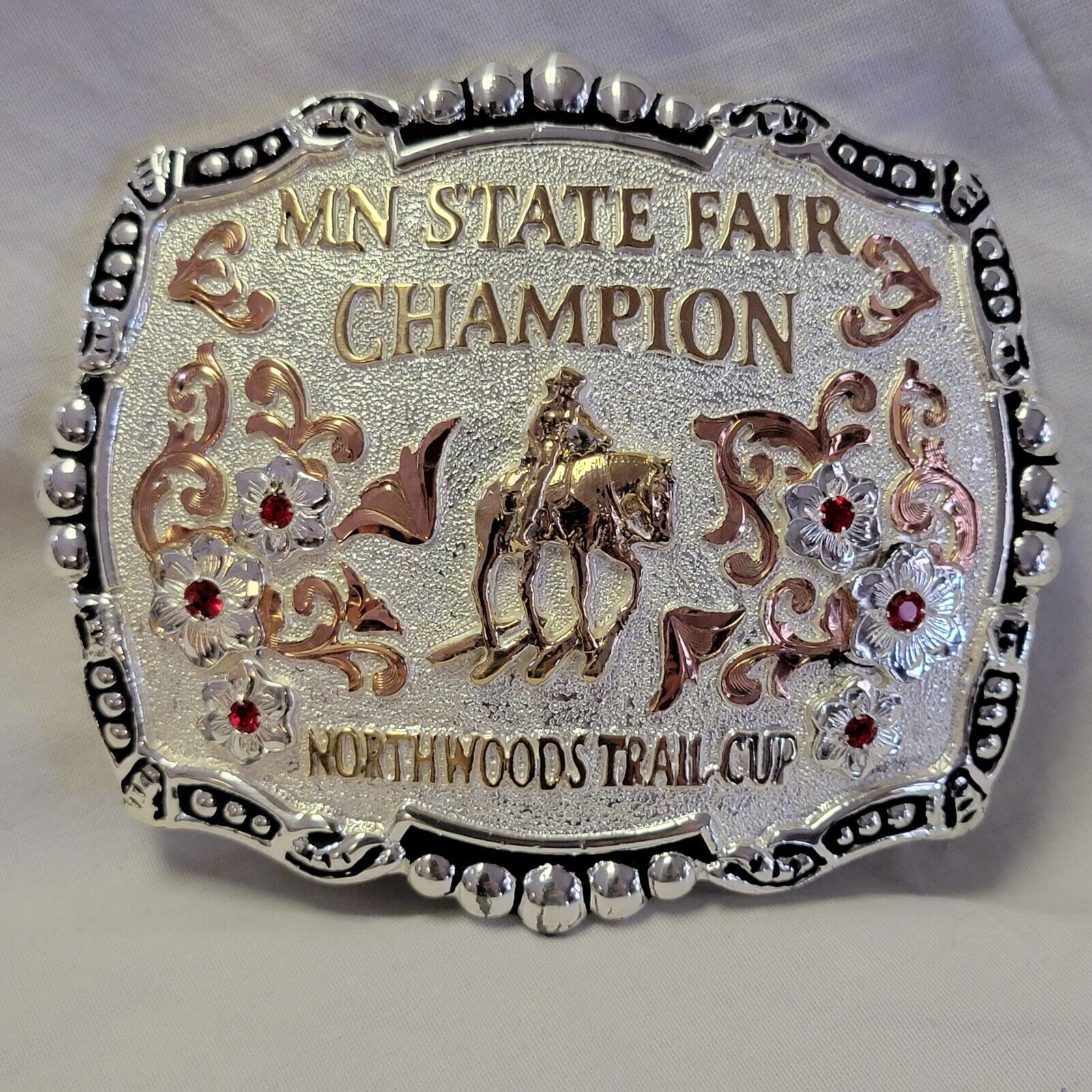 Minnesota State Fair Champion Belt Buckle Northwood Trail Cup