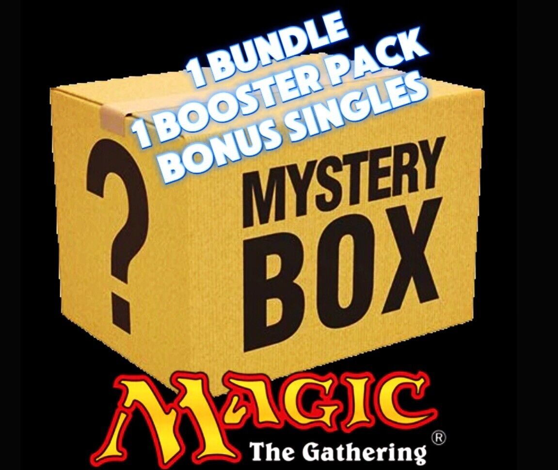 Mystery Mtg Bundle + Booster pack and Bonus Singles Worth At Least $10