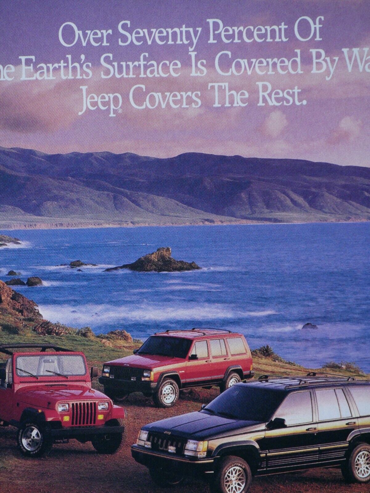 1993 Jeep Vintage Jeep Covers The World Original Print Ad-8.5 x 11\