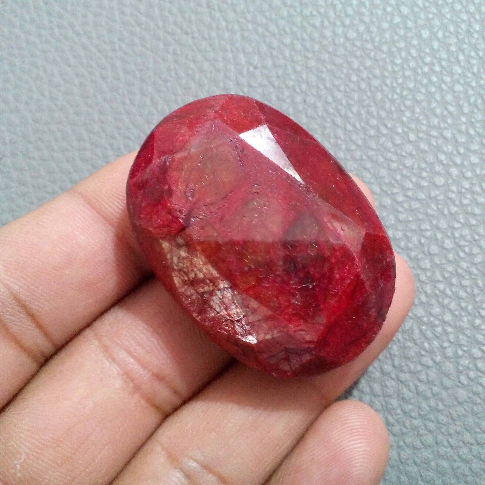 Glowing Red Ruby Faceted Pear Shape Pendent Size 225 Crt Loose Gemstone