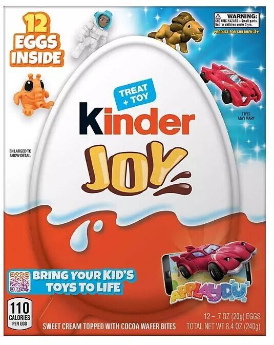 Kinder Joy Chocolate Surprise Egg Box (0.7oz., 12pk.)