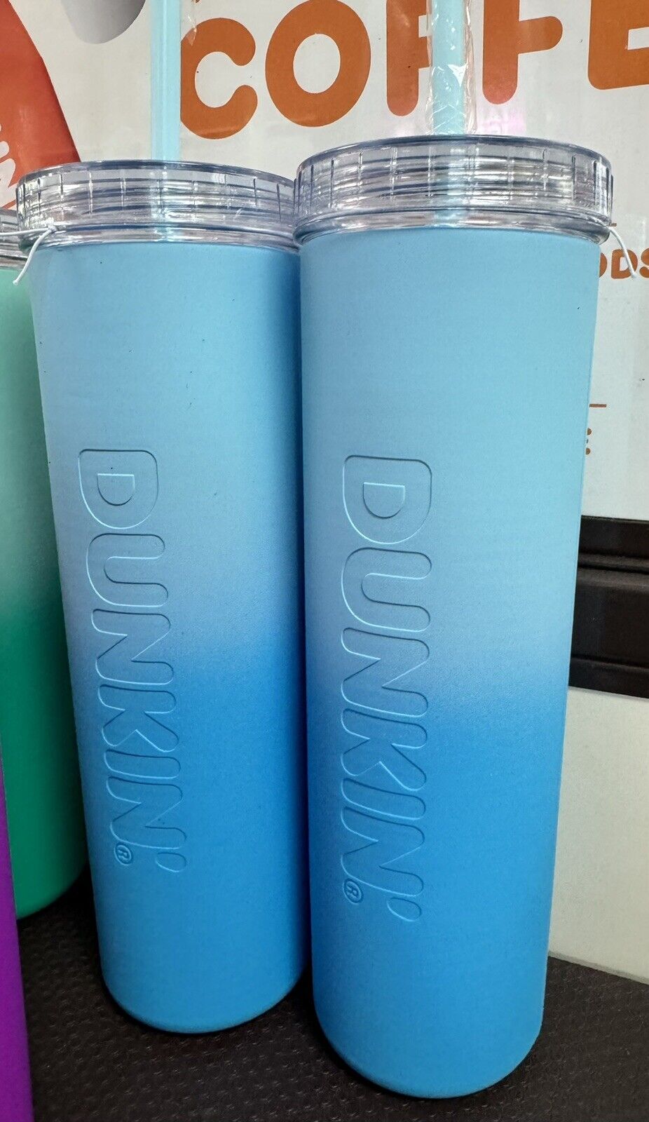 1 Dunkin’ Spring/Summer 2024 Collection - Blue Ombré Silicone Tumbler/Sipper