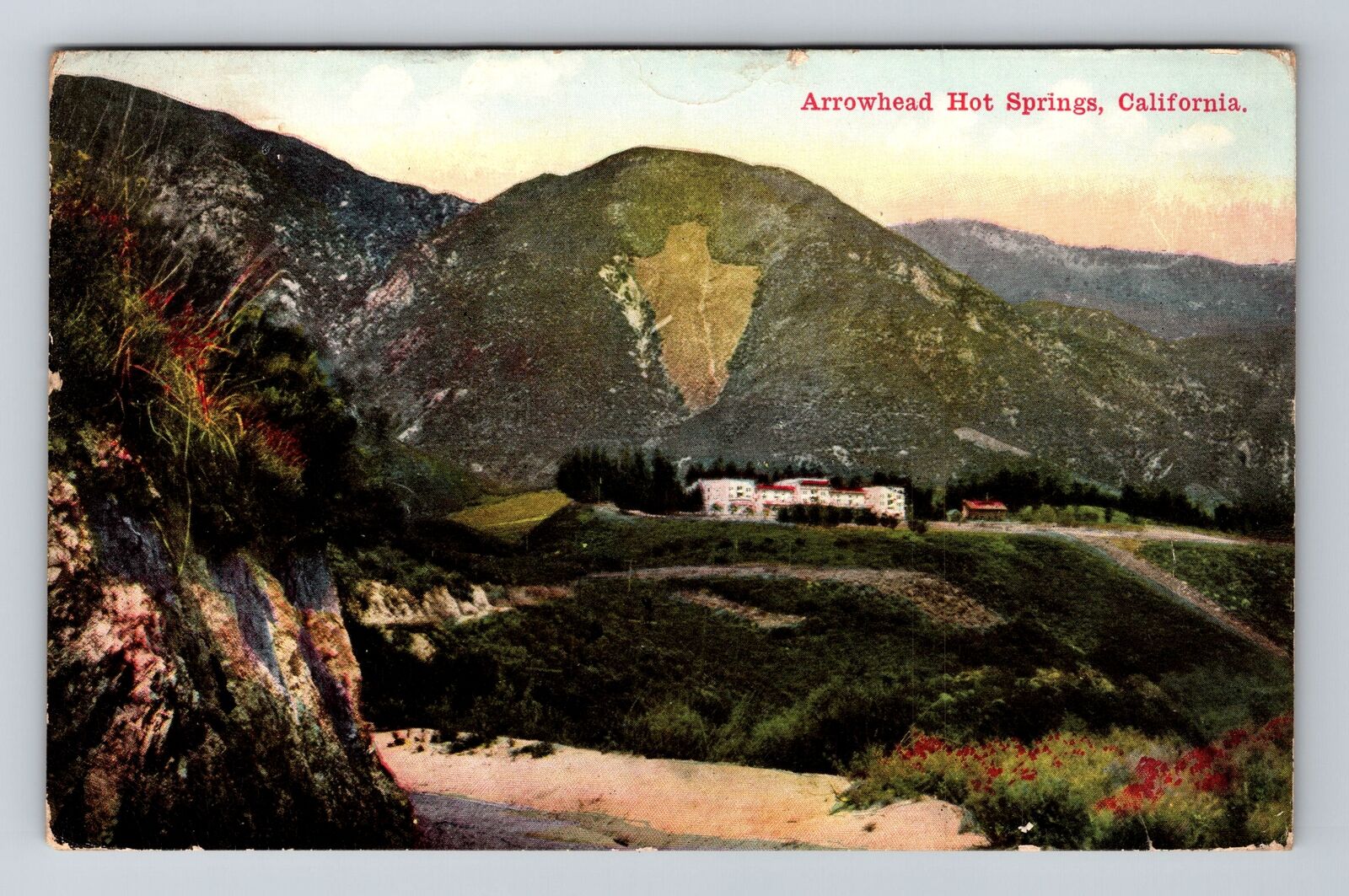 Arrowhead Springs CA-California, Arrowhead Hot Springs, Antique Vintage Postcard