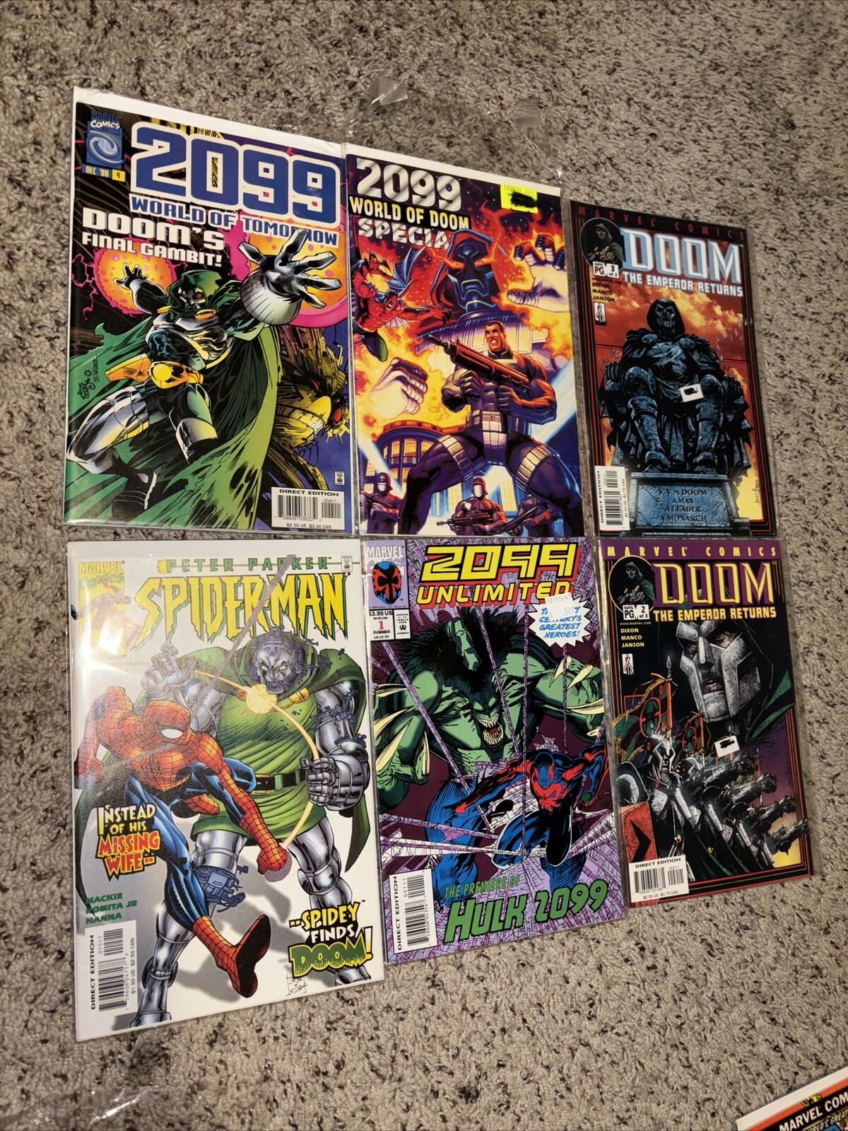 Lot Of 6 Doom 2099 Marvel Comic Books doctor doom 2099 unlimited world of doom