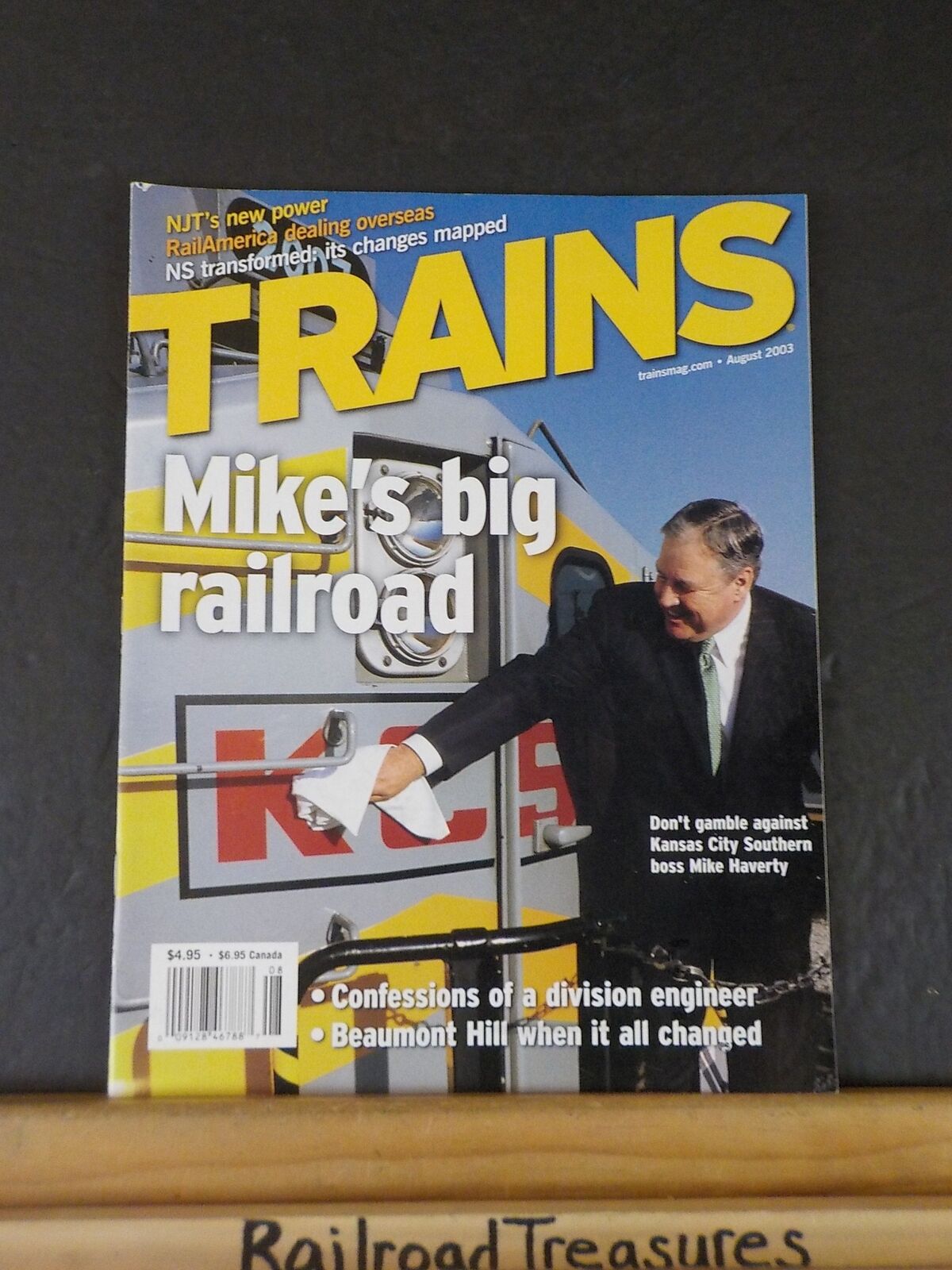 Trains Magazine 2003 August Mike\'s Big railroadBeaumont Hill Confessions div eng