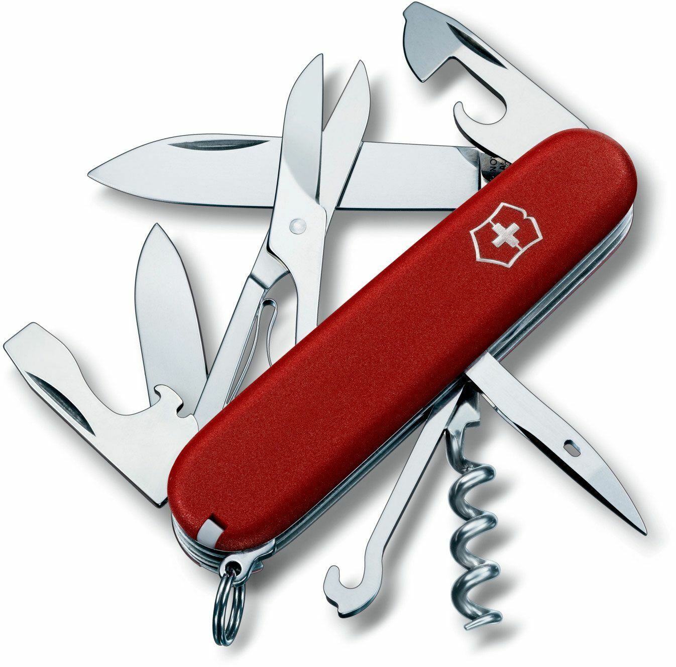 NEW SWISS ARMY 1.3703-033-X1 / 53381 RED CLIMBER VICTORINOX KNIFE MULTI TOOL