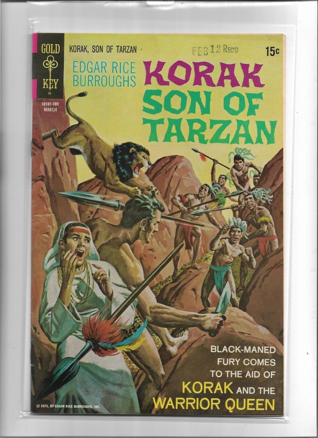 EDGAR RICE BURROUGHS KORAK SON OF TARZAN #40 1971 VERY FINE+ 8.5 4541