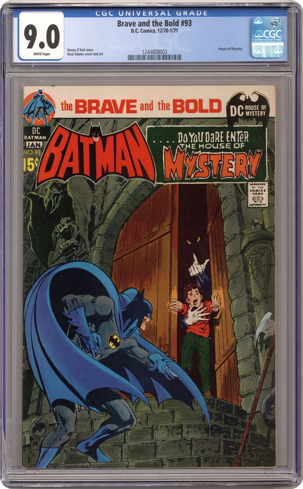 Brave and the Bold #93 CGC 9.0 1971 1244808003