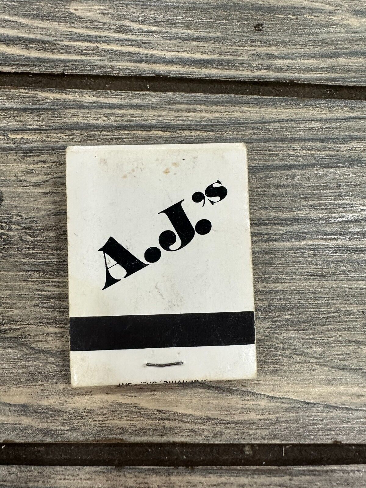 Vintage AJ\'s  Matchbook Advertisement