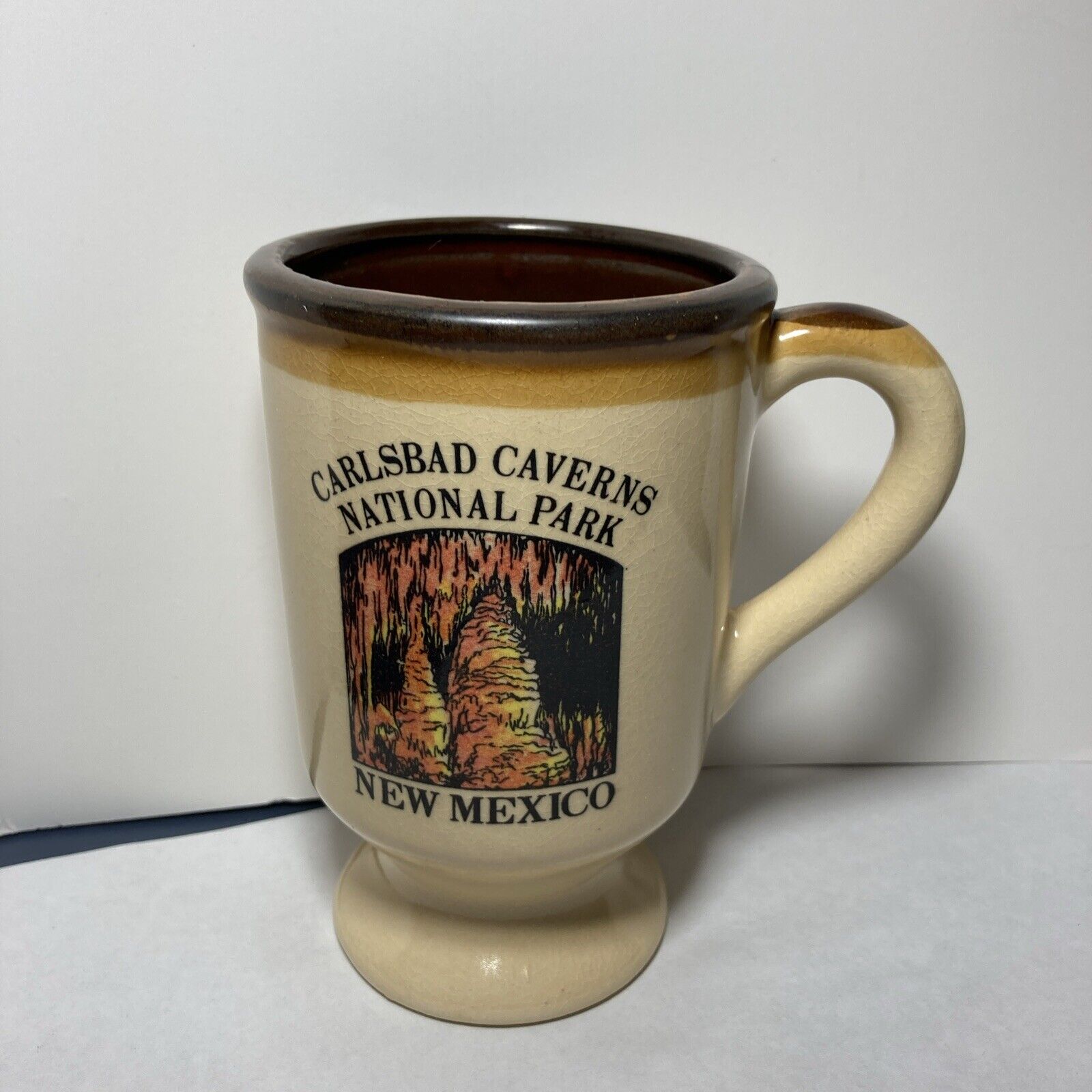 Carlsbad Caverns National Park New Mexico Souvenir Coffee Mug With Pedestal