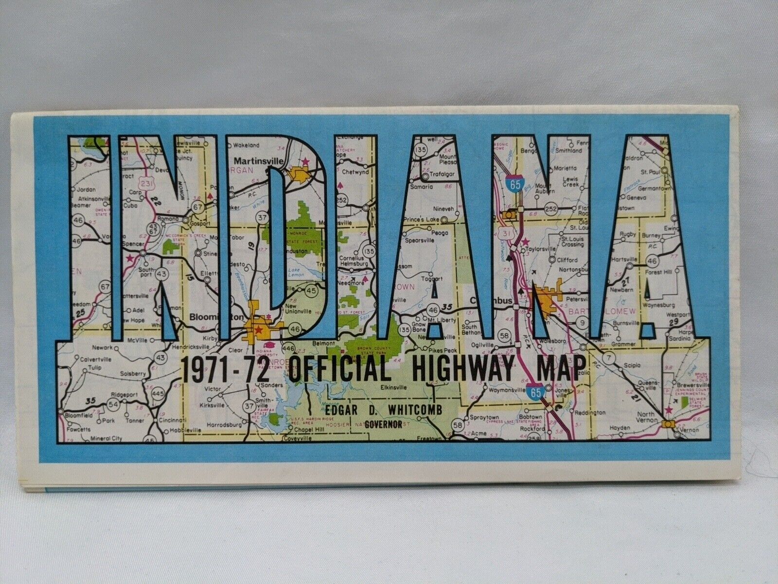 Vintage 1971-72 Official Highway Map