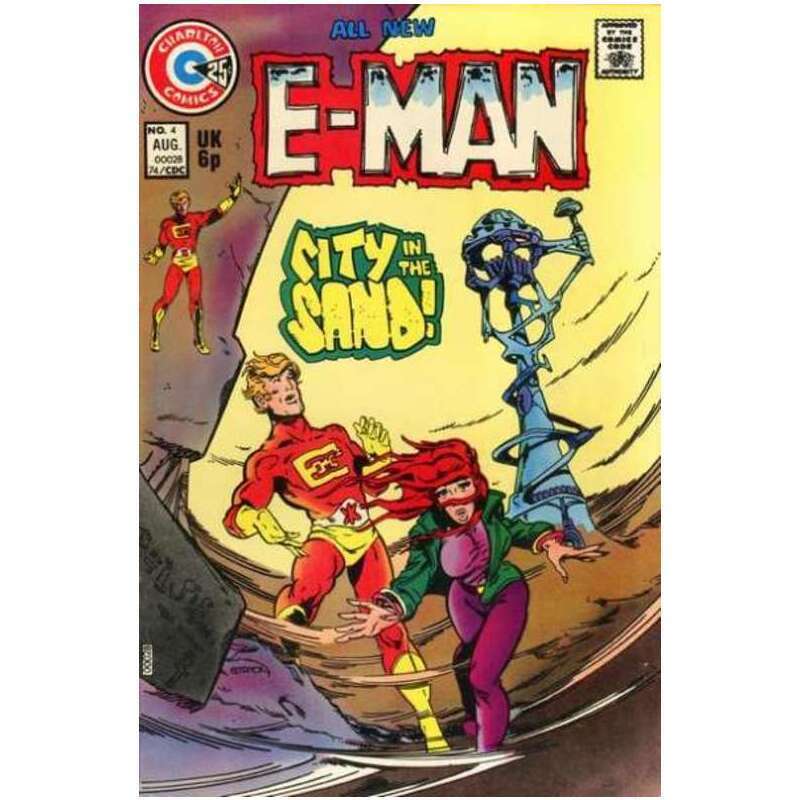 E-Man #4 1973 series Charlton comics Fine Full description below [a,