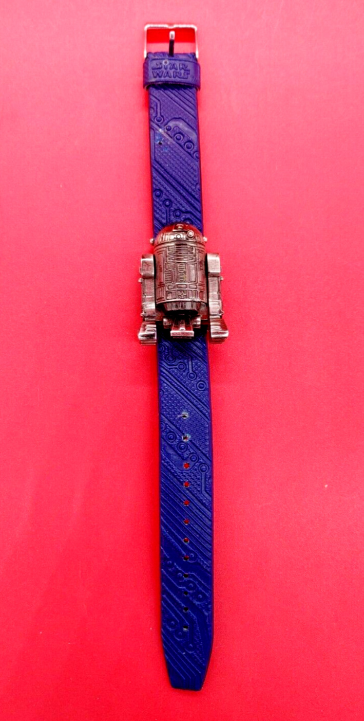 Star Wars 1999 R2d2 Flip Up Watch with Blue band