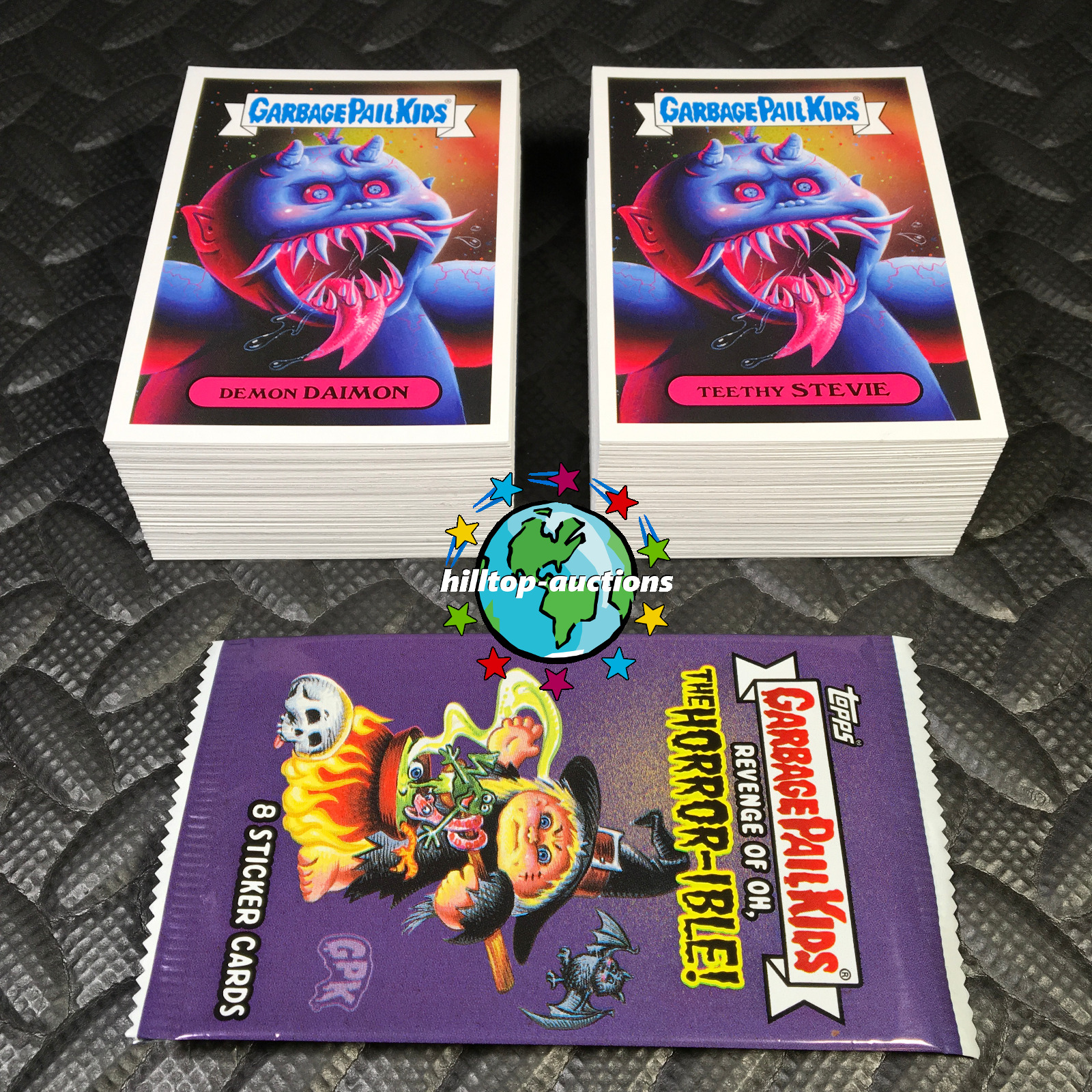 GARBAGE PAIL KIDS REVENGE OF OH, THE HORROR-IBLE 2019 200-CARD SET+PROMO+WRAPPER