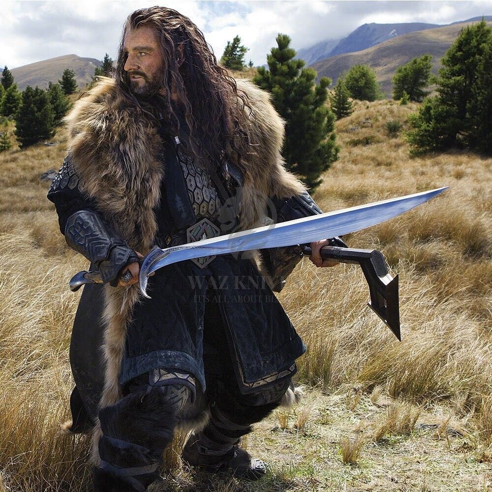 The Hobbit Orcrist Handmade Replica Sword OF Thorin II Oakenshield with Leather