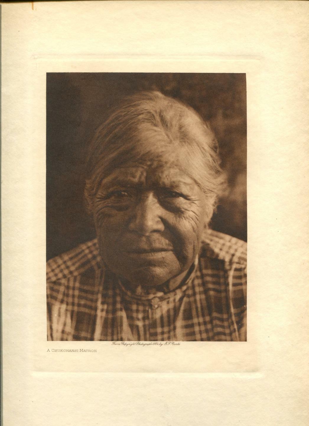 1924 Original Photogravure | Chuckchansi Matron | Edward Curtis | 5 1/2 x 7 1/2