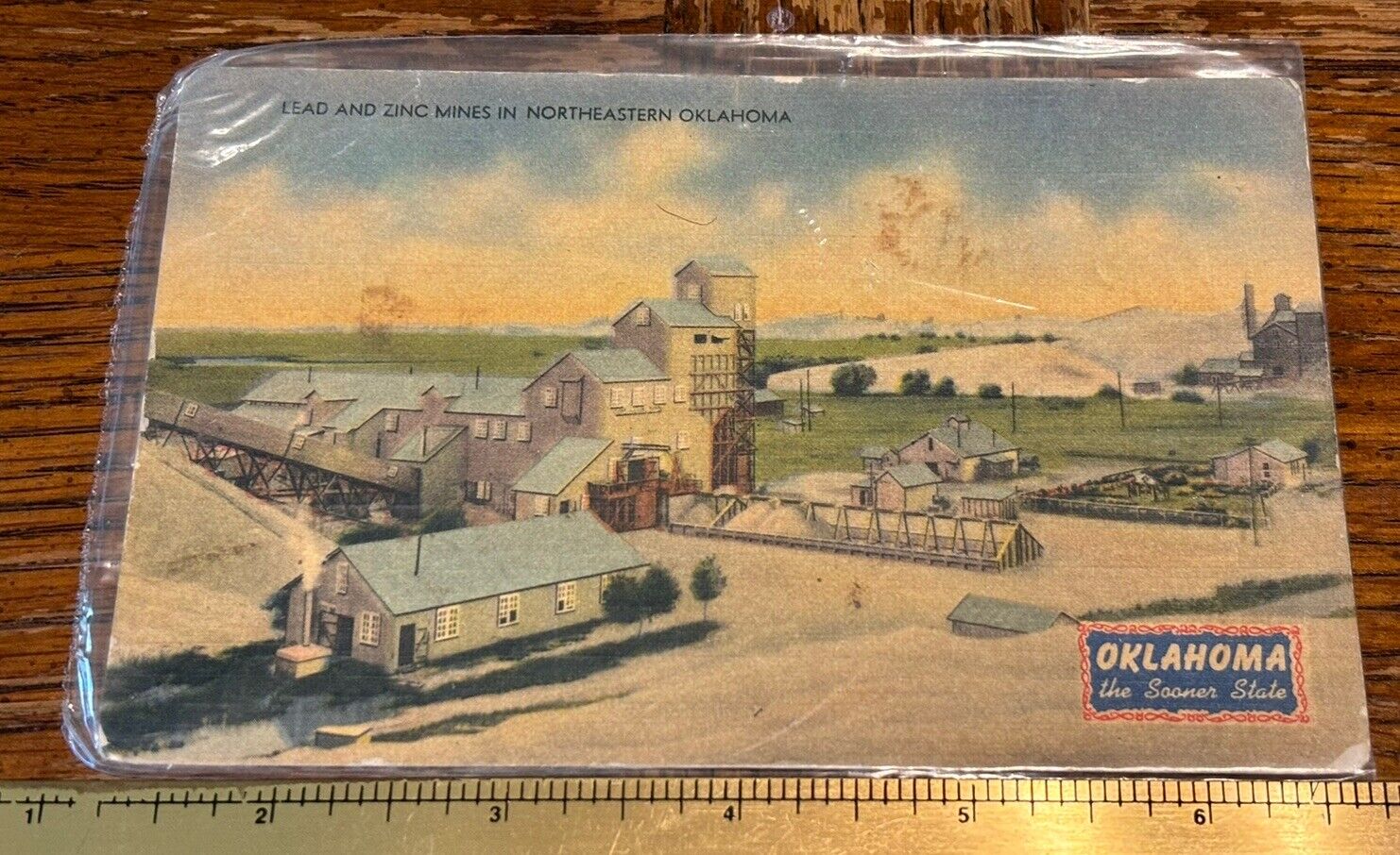 1940 Era, Northeastern Oklahoma MINING Postcard Lead & Zinc Mines Quapaw Indians