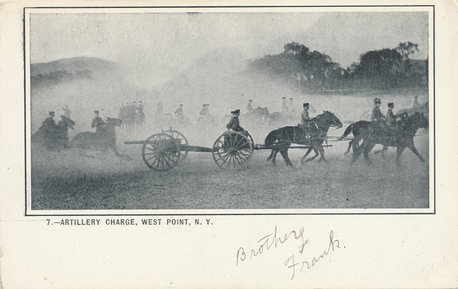 WEST POINT NY - Artillery Charge - udb (pre 1908)
