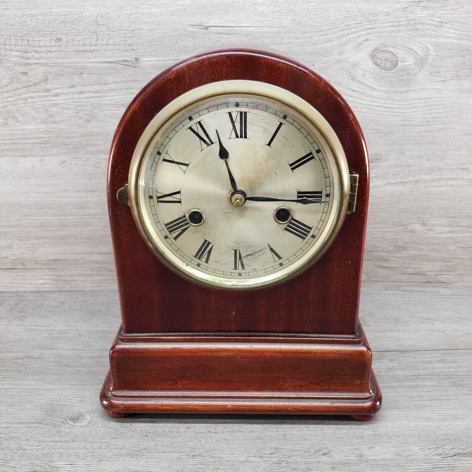 Antique Gustav Becker P18 Mantel Clock For Parts? Has Pendulum No Key