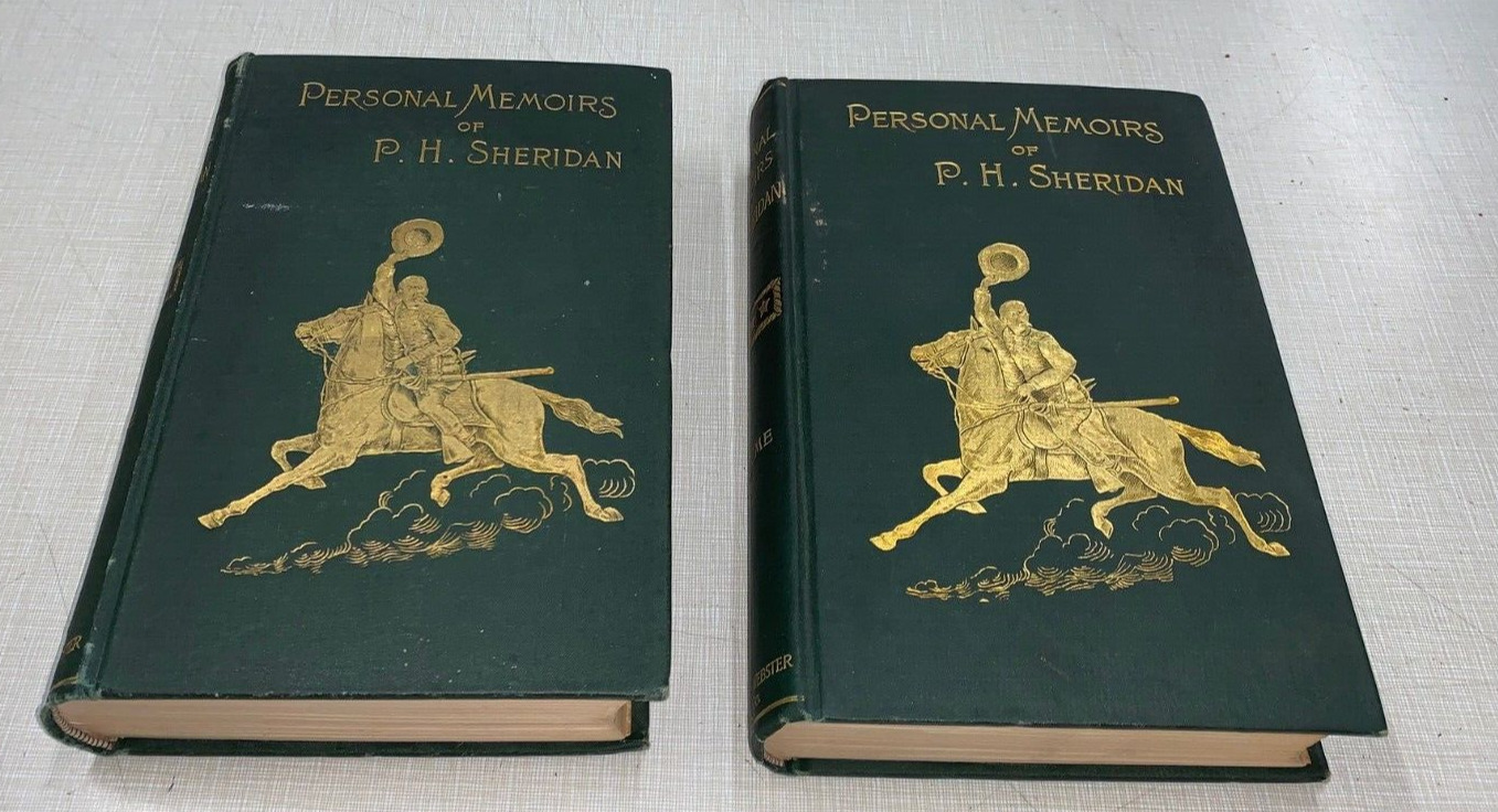 Personal Memoirs of P.H. Sheridan 1888 in 2 Volumes with Maps Civil War