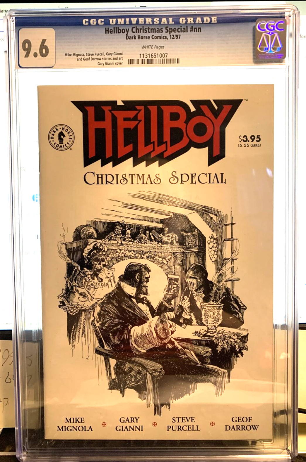 HELLBOY CHRISTMAS SPECIAL 1997 CGC 9.6 White Pages Mike Mignola Purcell Et Al