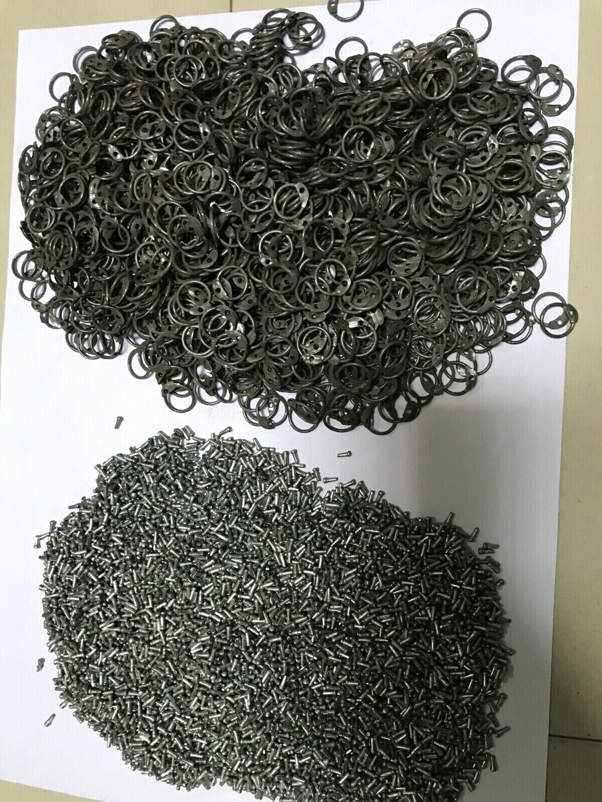 Mild Steel Loose 9mm Round Ring+Riveted Chainmail Repair Oil Finish- 1kg 250grm