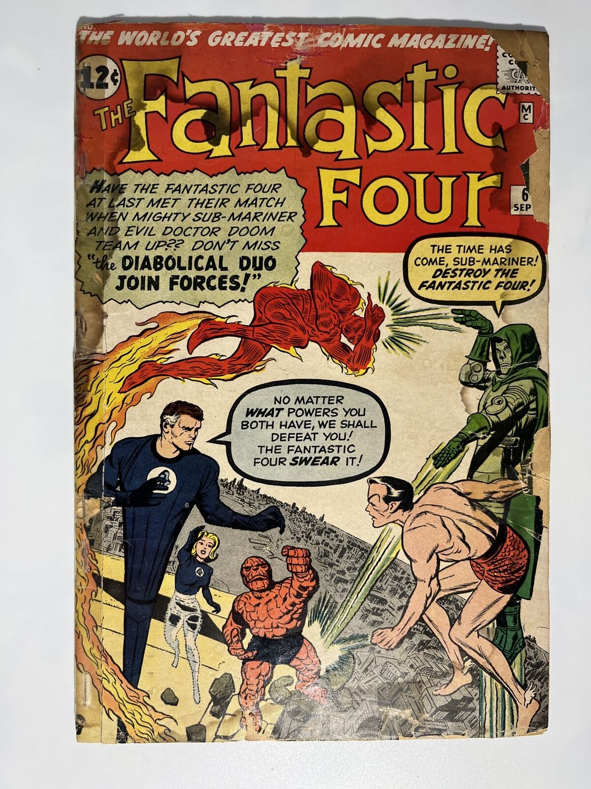 Fantastic Four #6 (1962) in 1.0 Fair