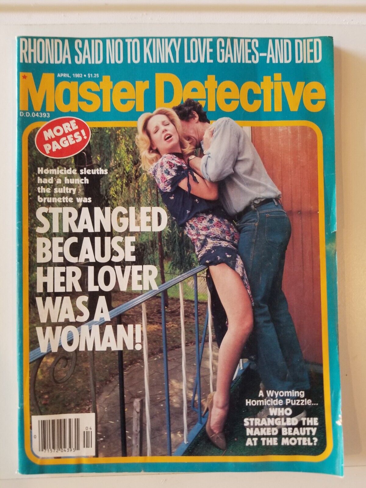 Master Detective Magazine APRIL 1982 Strangled Kinky Naked True Crime Pulp Smut