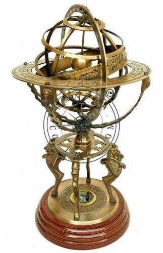 Antique Vintage Astrolabe Compass 18\