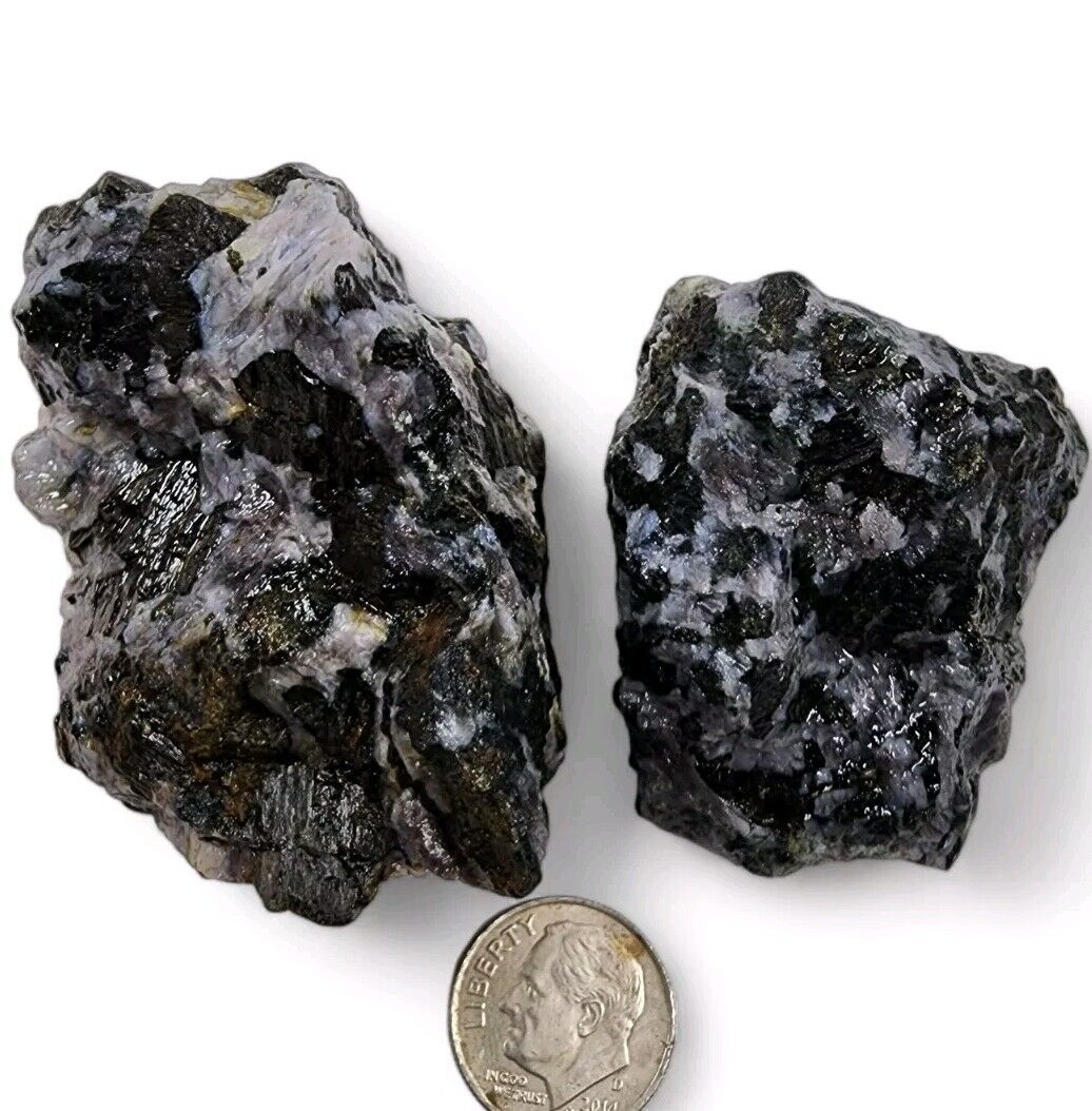 Mystic Merlinite Rough Stones Madagascar 154 grams. 2 Piece Lot