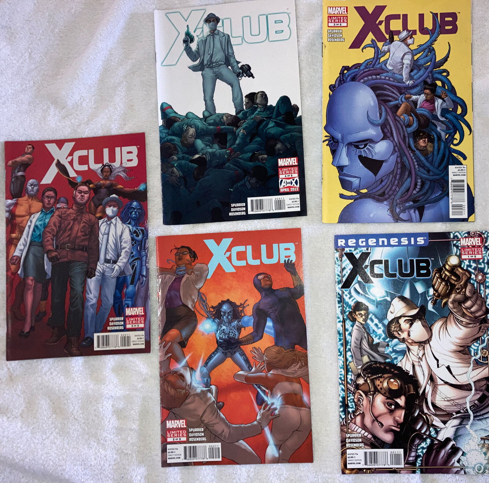X-Club Comics 1 2 3 4 5 NM  Limited Series 2012 X-Men, Namor the Sub-Mariner