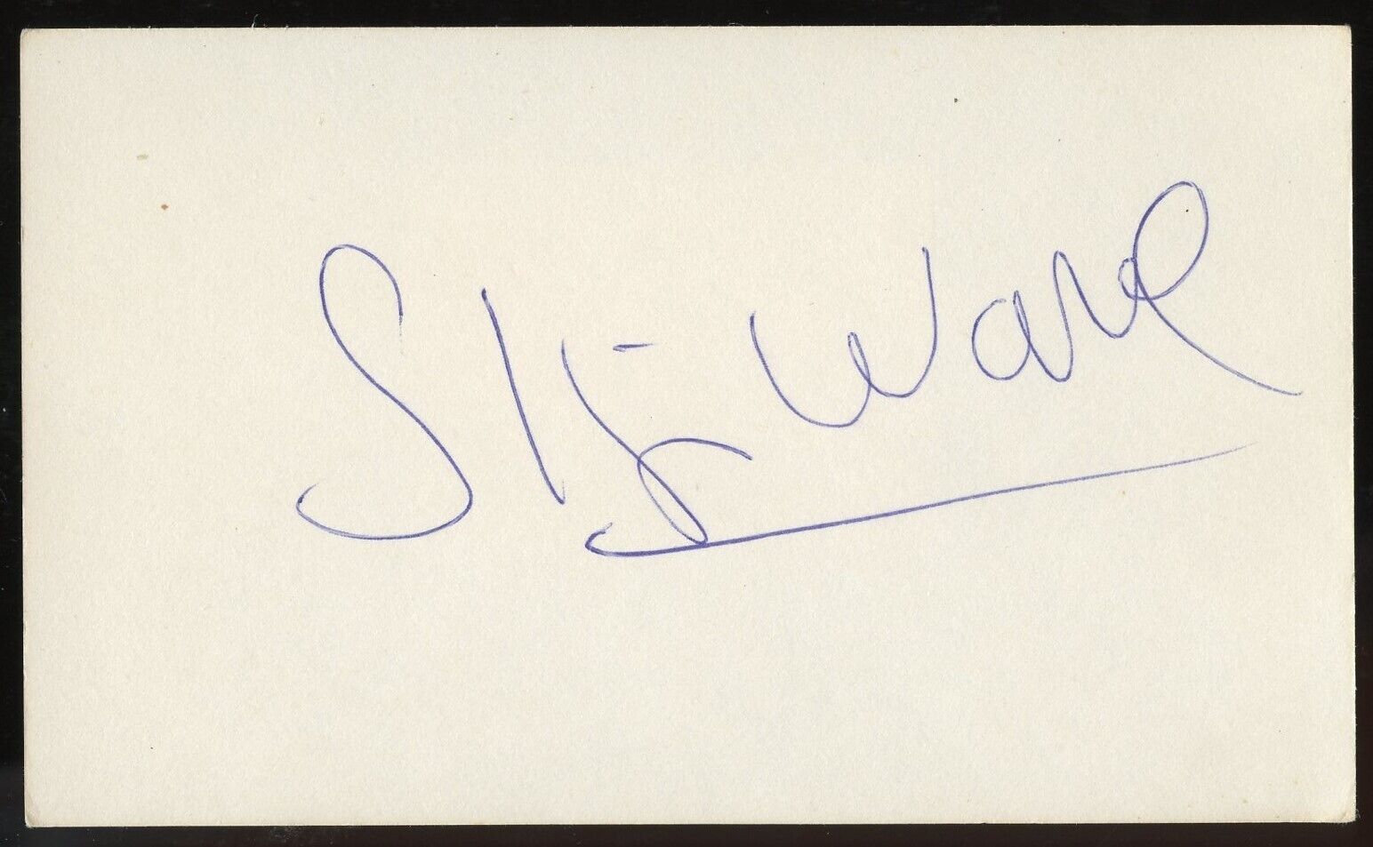 Skip Ward d2003 signed autograph auto Vintage 3x5 Actor in The Dukes of Hazzard