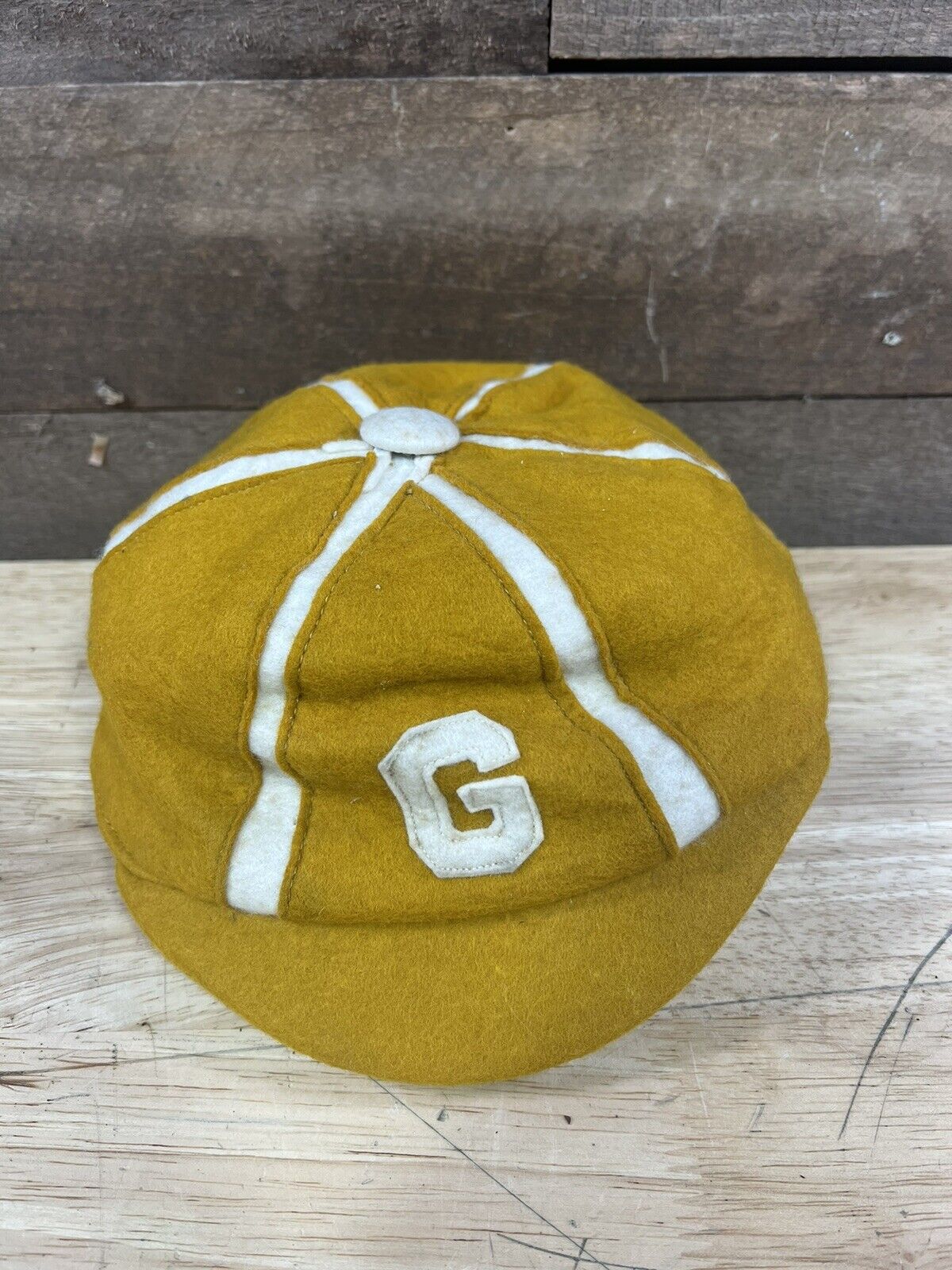 Vintage 1940’s Geneva College Felt Cap Hat Baseball Football Sports
