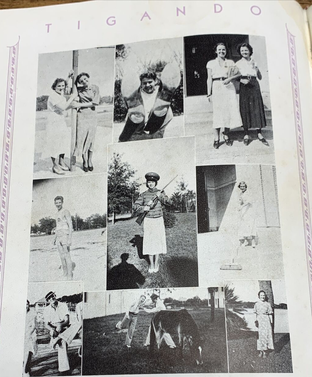 1933 Orlando High School Yearbook Tigando Orlando, Florida Orange County EG